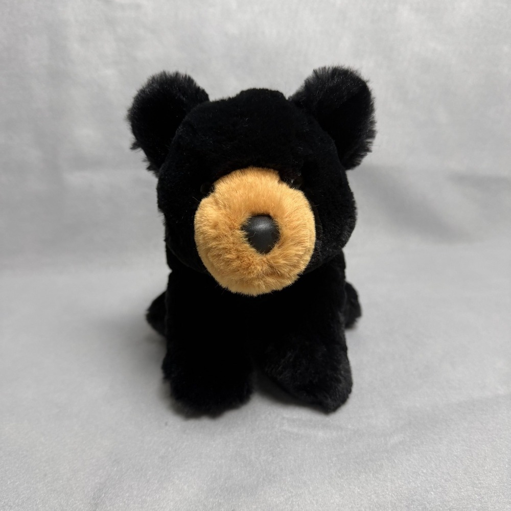 Douglas Cuddle Toy Black Bear Plush Stuffed Animal Realistic Soft 8 Inch